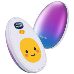 Taiofan egg-shaped hand warmers front view showing ergonomic warmth