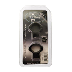 Talley 930706 mounted on rifle demonstrates rigid design for stable performance.