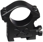 Talley BAT30M 30mm tactical ring Black Armor front view showing matte finish and recoil control.
