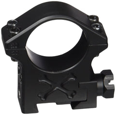 Talley BAT30M 30mm tactical ring Black Armor front view showing matte finish and recoil control.