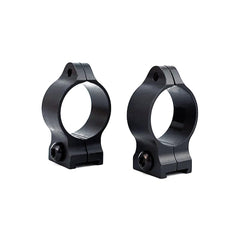Talley Fixed Ring Black 1-Inch mounted on rifle shows precision alignment.