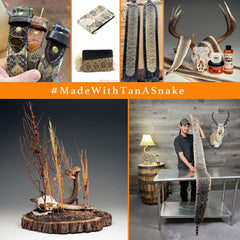 Tan-a-Snake Kit oiling stage promotes flexible, craft-ready leather.