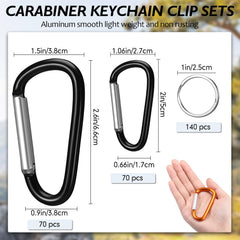 Tandefio 3-inch aluminum D-ring clip in silver for durable everyday organization