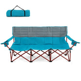 Tangkula 3 person oversized camping chair seat for group comfort