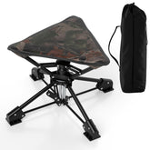 Tangkula 360° swivel folding stool camouflage offers versatile outdoor seating.