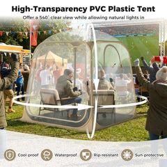 Tangkula bubble tent interior inviting sunlight for airy moments