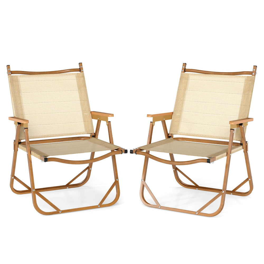 Tangkula camping chairs set of 2 folding for easy transport.