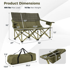 Tangkula foldable chair with carrying bag for easy transport