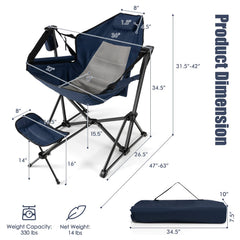Tangkula hammock chair cup holder for easy drinks on the go.