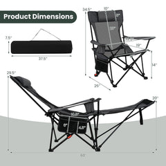 Tangkula recliner features removable headrest for neck comfort.