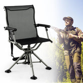Tangkula hunting chair with 360° swivel for wide visibility during hunts.