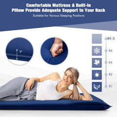Tangkula pillow-inclusive design eases neck strain during campsite rests.