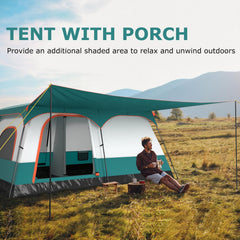 Tangkula two-room design offers privacy or open space for camping