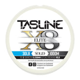 Tasline Elite Pure Spectra 8X strand spool for smooth casting and strength.