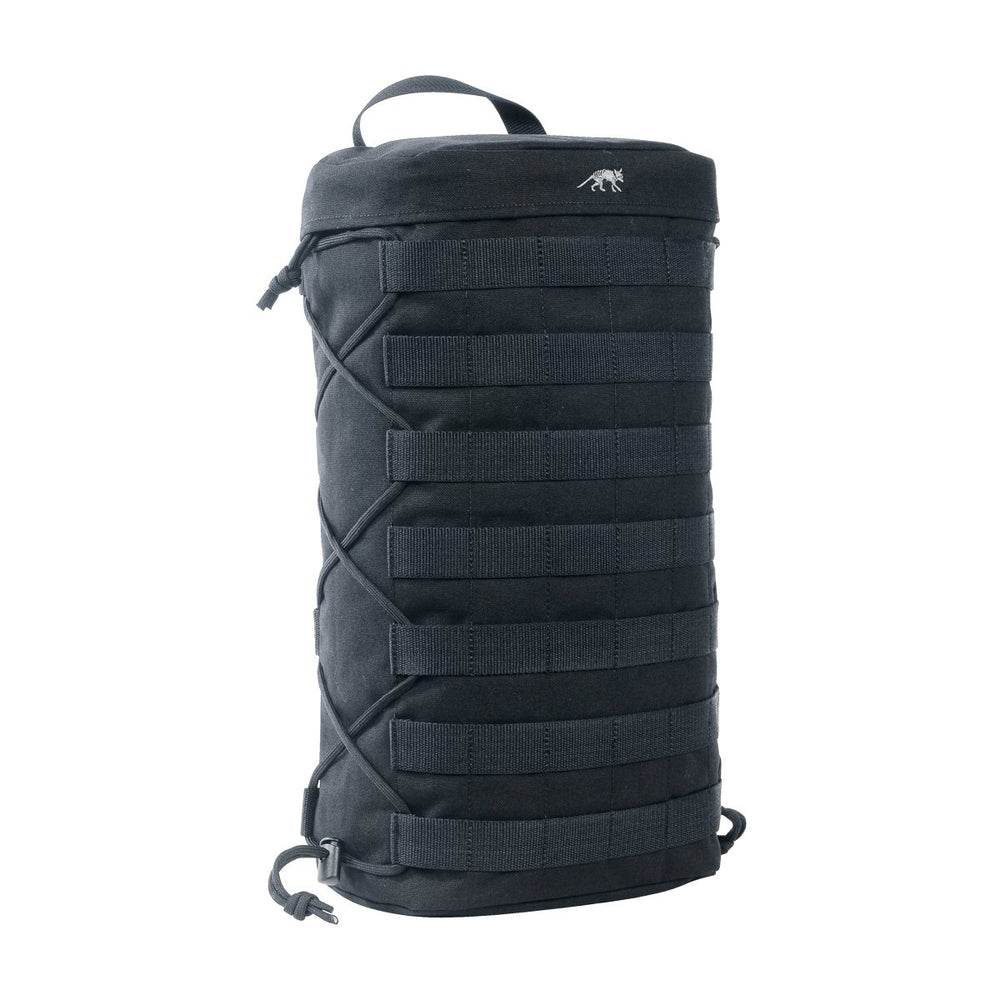 Tasmanian Tiger Tac Pouch 9 SP Black side view shows compact exterior storage and quick access.