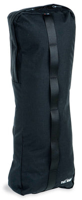 Tatonka expandable side pocket attached to backpack, expands for extra gear.