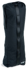 Tatonka expandable side pocket attached to backpack, expands for extra gear.