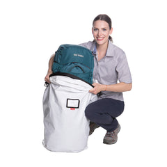 Tatonka Pack Cover Universal transparent name-tag pocket for easy identification.
