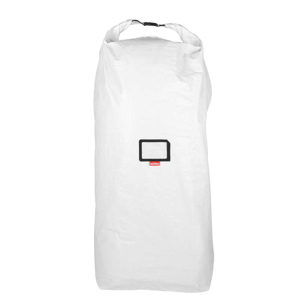 Tatonka Pack Cover Universal with roll closure protecting large backpacks during travel.
