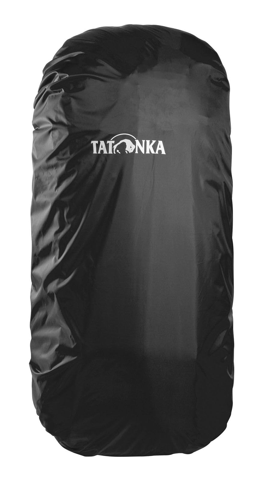 Tatonka rain cover on a 70-90 L backpack shields gear from rain.