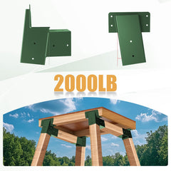 TAYORY deer stand brackets with included screws and socket wrench for simple installation.