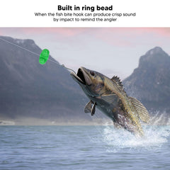 Tbest plastic case attractor beads compatible with diverse fishing lines.