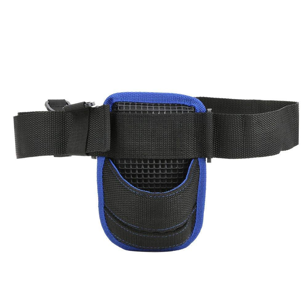 Black Tbest belt fishing rod holder mounted on a waist strap