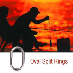 Tbest oval split ring fishing 9x15mm provides durable anti-rust performance.