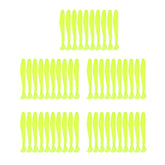 Tbest yellow 5cm rubber lure with lifelike wobble attracts mackerel