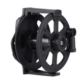 Tbest spearfishing reel horizontal closeup shows sturdy line control.