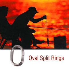 Tbest stainless steel oval rings ideal for quick rig assembly.