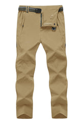 TBMPOY men's waterproof hiking pants with water-repellent fabric for dry trail comfort.