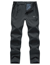 TBMPOY men's snow pants hero shot shows waterproof softshell protection in dark grey.