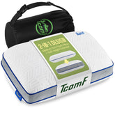 TCOMF camping pillow memory foam core for all-night outdoor comfort.