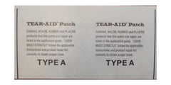 Tear-Aid Type A patch applied to a kite bladder for airtight, durable repair.