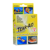 Tear-Aid vinyl patch kit contents ready for quick repairs.