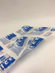 TechniIce pack being cut to size for customized cooling needs