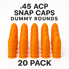 TechStudio3D inert rounds for dry-fire training with no primer or powder.