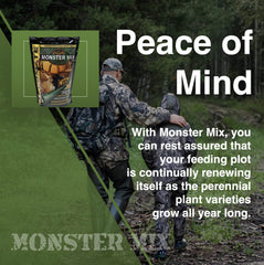 Tecomate Monster Mix clover chicory blend highlights premium year-round forage.