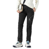 tectop women's fleece-lined winter hiking pants waterproof side pocket for secure trekking essentials.