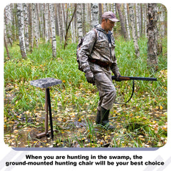 Teenyyou ground stakes hunting seat stabilizing in muddy terrain