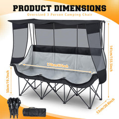 Teenyyou oversized chair canopy extended provides shaded seating