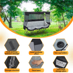Teenyyou chair side shade panel blocks sun at picnics