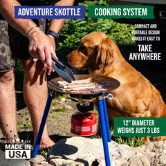 TEMBOTUSK Adventure Table-Top 12-inch Skottle durable materials for rugged outdoor use.