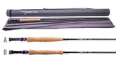Temple Fork Elevare 3wt 10ft 6in rod with premium cork handle for comfortable casting