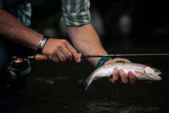 Temple Fork Elevare rod with down-locking reel seat for balanced setup