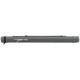 Temple Fork Outfitters circular rod case with zippered lid protects four-piece rods during travel.