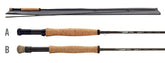 Temple Fork Outfitters Signature 7wt rod back view highlighting balanced feel for long casts.