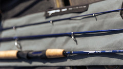 Temple Fork Traveler 7ft rod featuring IM carbon scrim for light, sensitive response.