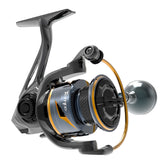 Tempo Persist spinning reel front view with aluminum body